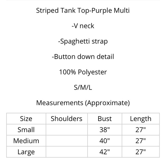 NWT!! FSL Apparel the Amani Multi-Colored Vertical Striped Tank Top - Picture 5 of 10